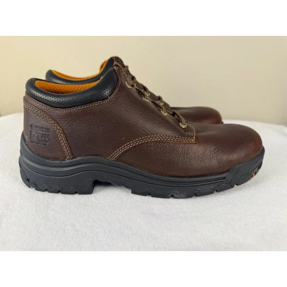 Timberland PRO TiTAN Oxford Work Shoes Men's 11M Brown Soft Toe Christmas Gift